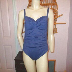 Nip Tuck Must Haves Joanne One Piece Swimsuit Size 10 Tummy Control Multi-Fit